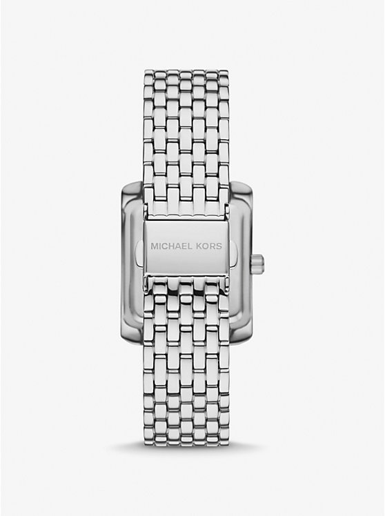 Women Michael Kors Petite Emery Pavé Silver-Tone Watches Silver | NGXCQF-926