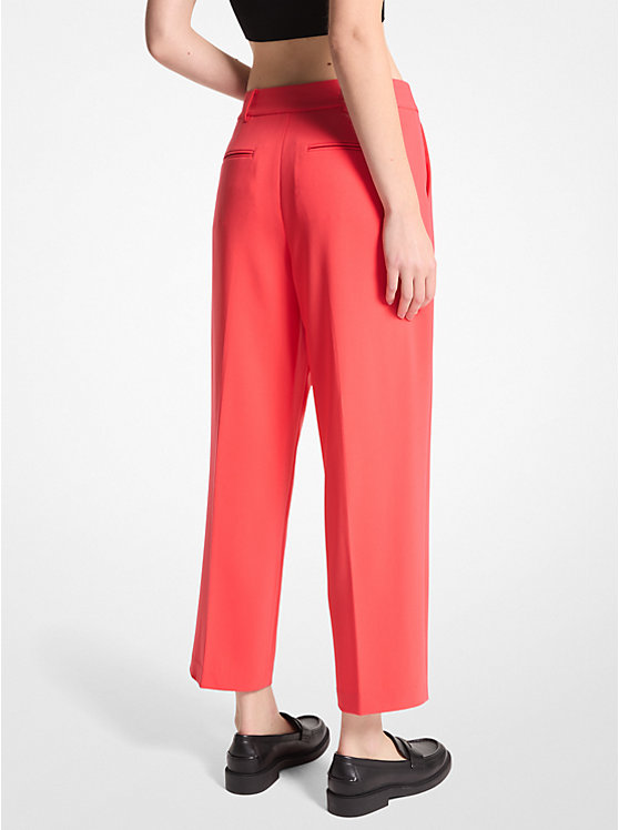 Women Michael Kors Pleated Crepe Pants Coral | MEWVCP-703