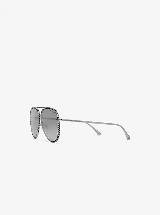 Women Michael Kors Portofino Sunglasses Silver | XEBDUV-571