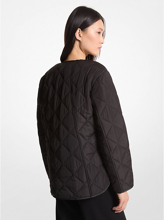 Women Michael Kors Quilted Field Jackets Black | FCTUXV-120