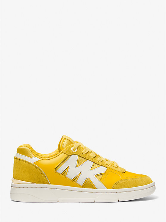 Women Michael Kors Rebel Leather Sneakers Yellow | OULQPX-195