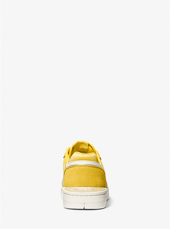 Women Michael Kors Rebel Leather Sneakers Yellow | OULQPX-195