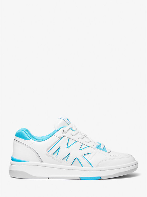 Women Michael Kors Rebel Leather Sneakers White | OQXPRU-427