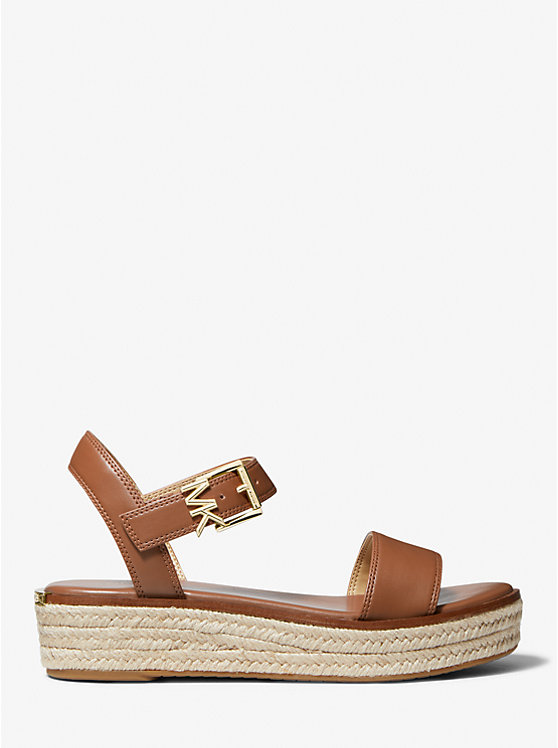 Women Michael Kors Richie Platform Espadrilles Sandals Brown | CVPRKX-068