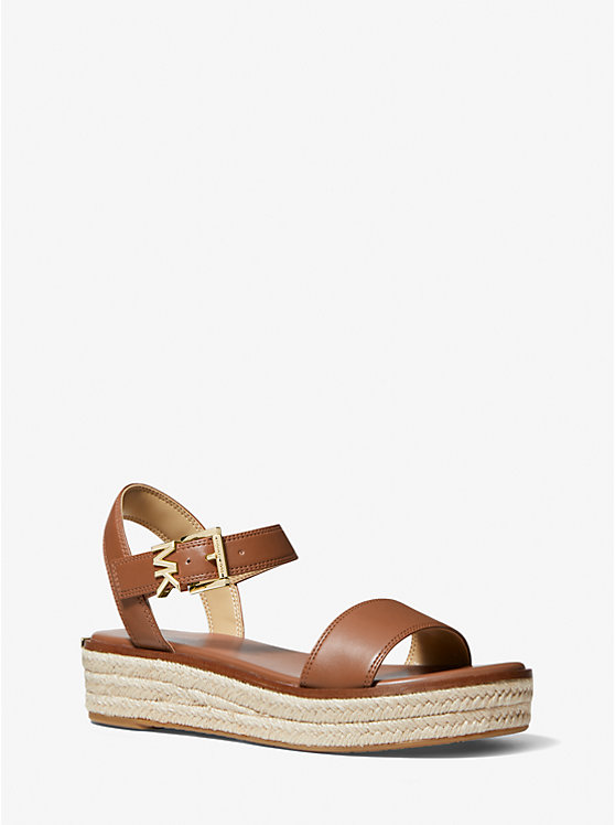 Women Michael Kors Richie Platform Espadrilles Sandals Brown | CVPRKX-068