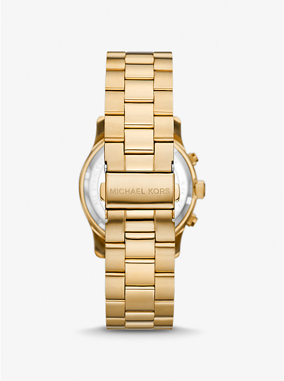 Women Michael Kors Runway Gold-Tone Watches Gold | PAEHXF-849