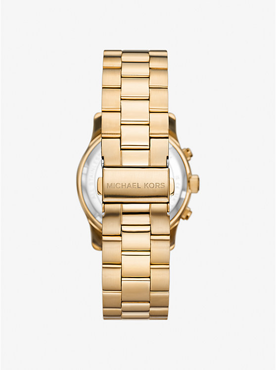 Women Michael Kors Runway Gold-Tone Watches Gold | XKRVFP-240