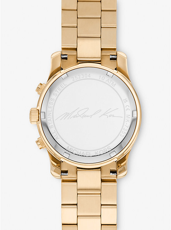 Women Michael Kors Runway Gold-Tone Watches Gold | XKRVFP-240