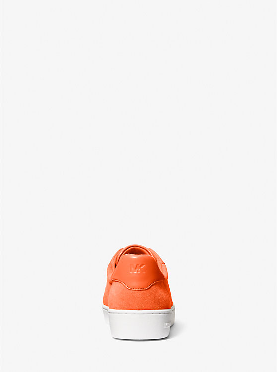 Women Michael Kors Scotty Suede Sneakers Orange | HTXPMG-896