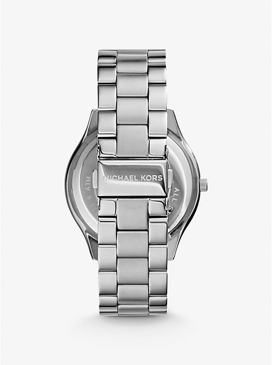 Women Michael Kors Slim Runway Silver-Tone Watches Silver | GDICOP-610