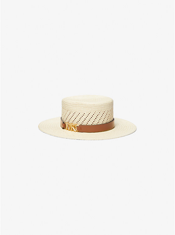 Women Michael Kors Straw Hats Beige | HADLEI-840