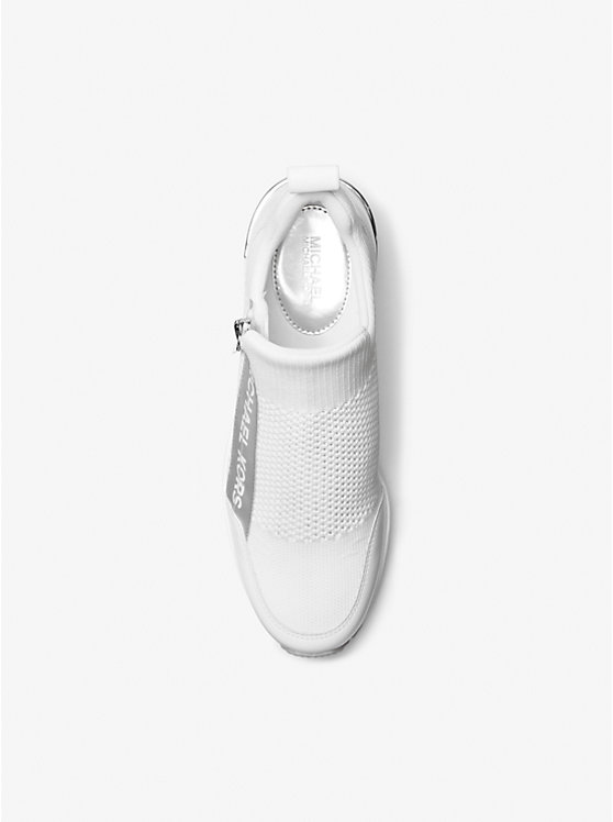 Women Michael Kors Willis Stretch Knit Sneakers White | MEHYGU-506