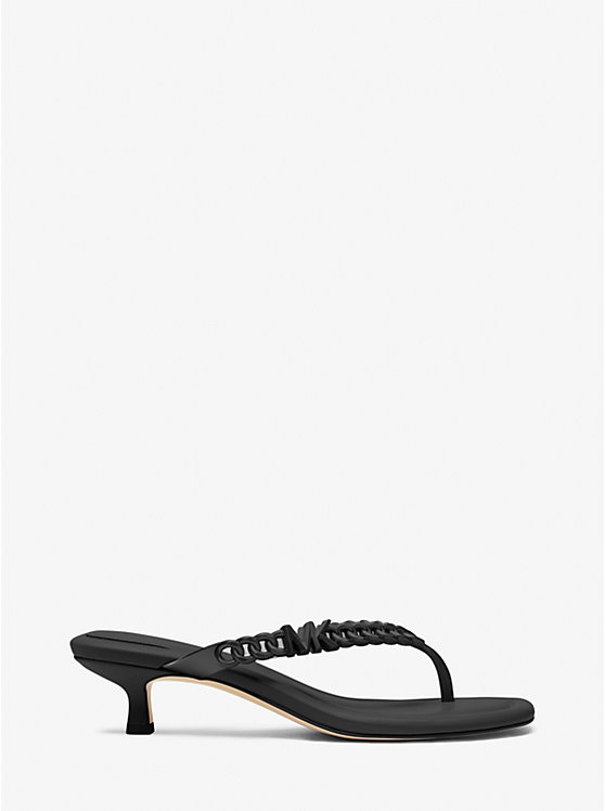 Women Michael Kors Zaza Kitten Sandals Black | LXTRGP-690