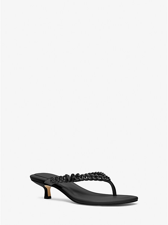 Women Michael Kors Zaza Kitten Sandals Black | LXTRGP-690